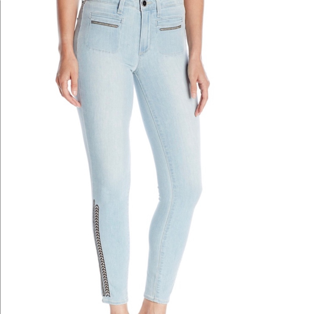 Paige Hoxton Ankle Skinny Jeans, Baylee, Size 28